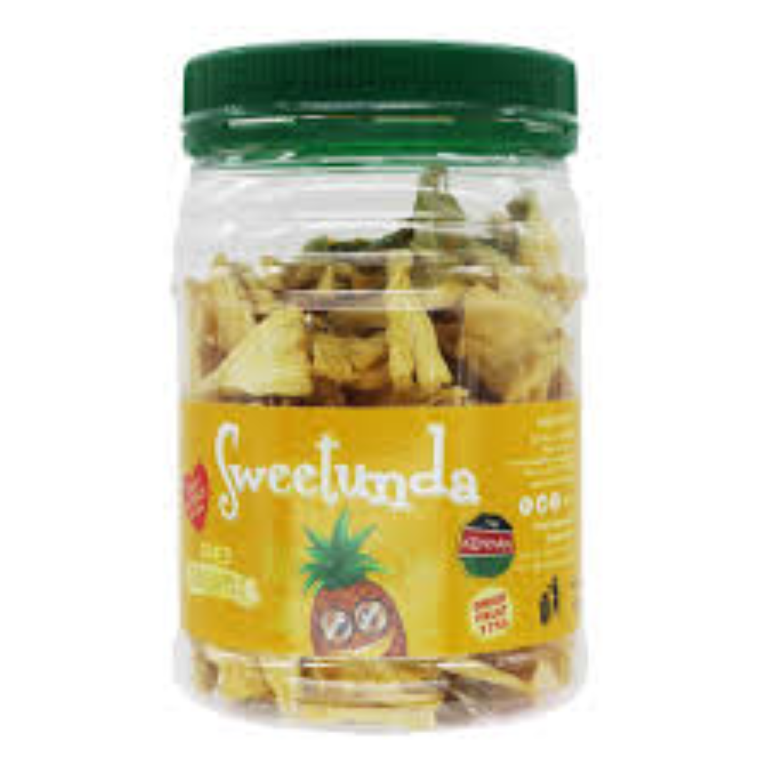 SWEETUNDA DRIED PINEAPPLE TUB 175G